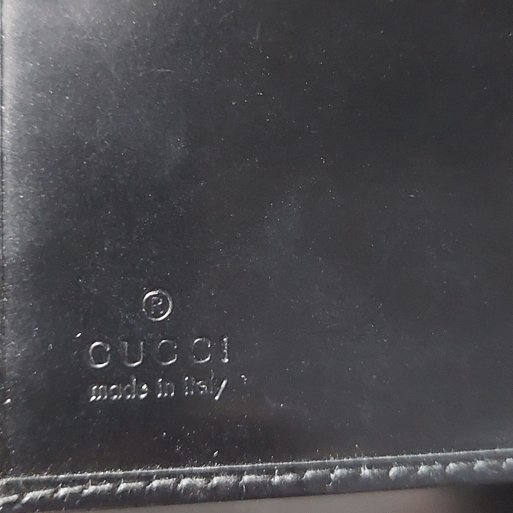 Authentic Gucci bifold wallet canvas and leather - Picture 10 of 12